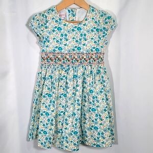 Vintage ANGEL INSPIRATION 100% Cotton Floral Retro All Over Embroidered Dress